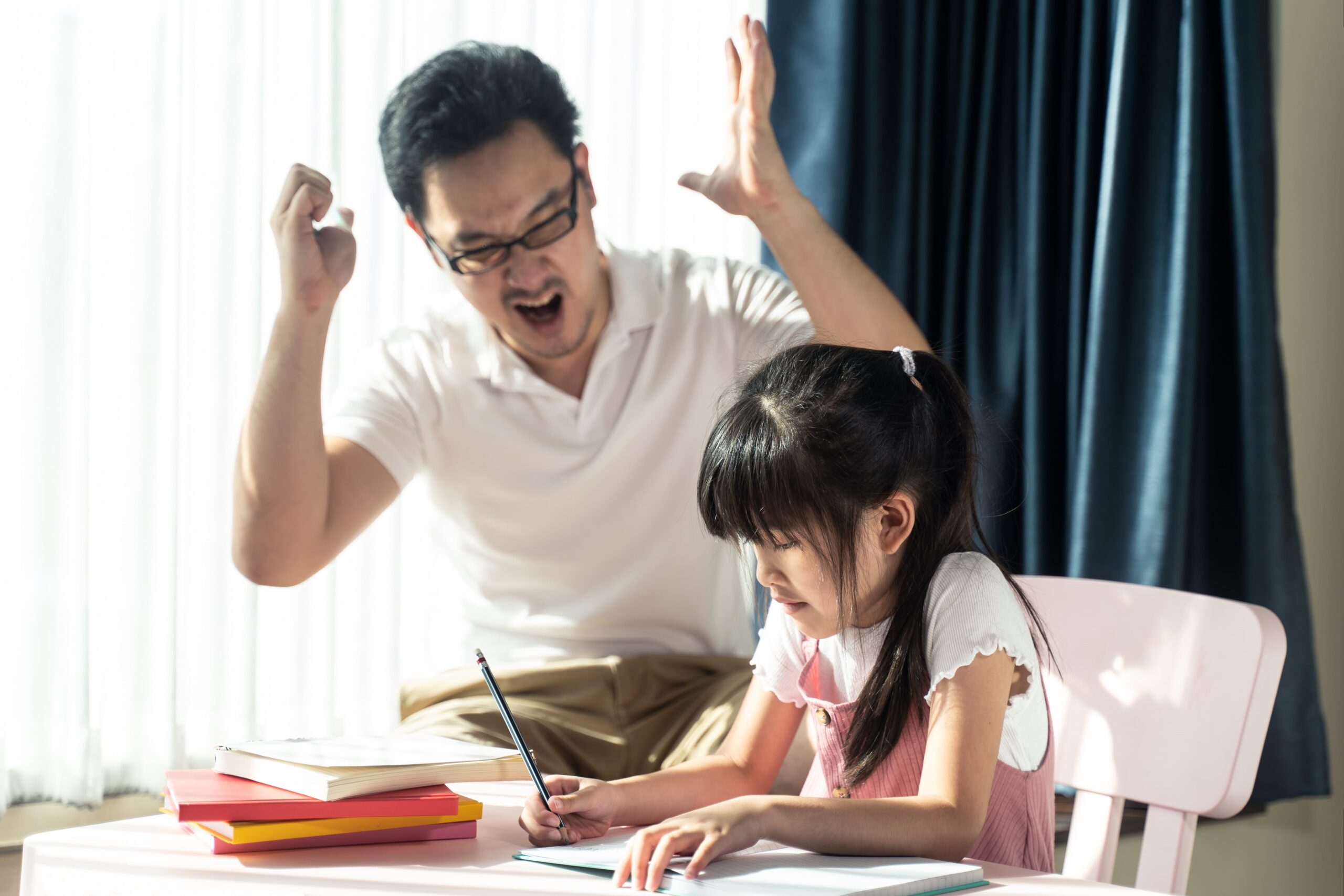A Narcissistic Father​ Yelling at His Daughter for Not Meeting His Expectations